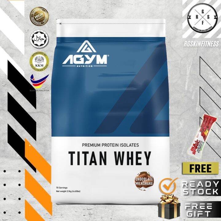 SALE ! Agym Nutrition Titan Whey 2.1kg 70 Servings Halal Whey Protein
