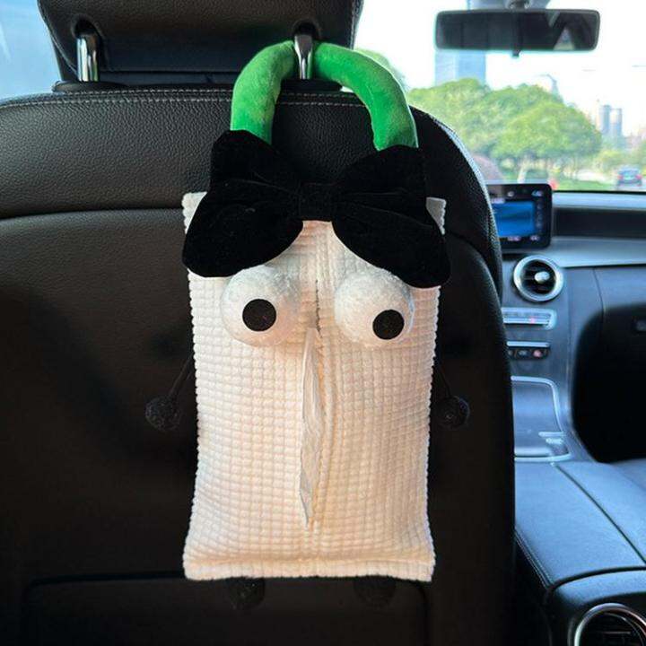 animal-tissue-holder-for-car-animal-shape-plush-tissue-box-cartoon-decorative-comfortable-soft-paper-holder-hangable-for-car-bedroom-hostel-hotel-home-ideal