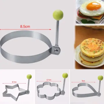 3 Set DIY Cake Mold Tools Stainless Steel Food Cooking Rings Pusher Round  Ring | eBay