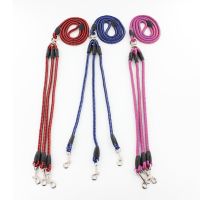 3 Way Dog Leash 3-In-1 Couplers Nylon Pet Traction Rope With Ergonomic Handle For Outdoor Walking Dog Harness Pet Items