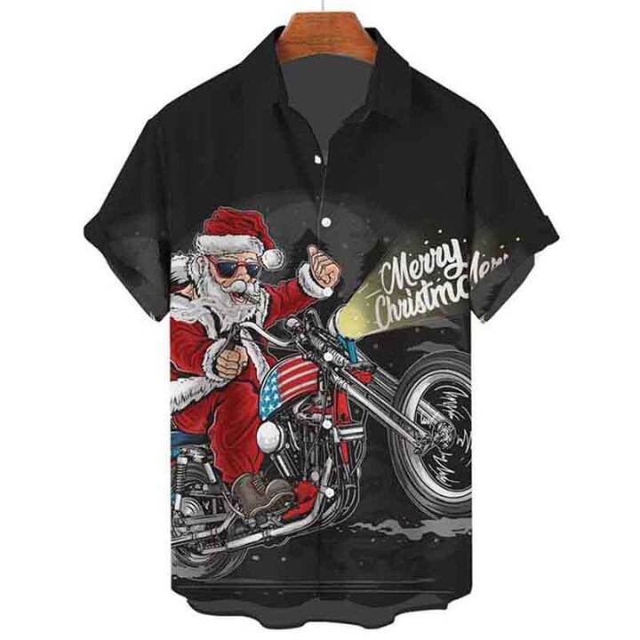 merry-christmas-men-s-t-shirt-santa-print-summer-short-sleeve-button-down-shirt-fashion-street-cool-oversized-men-s-clothing