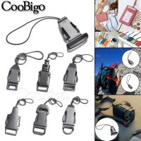 【cw】 Detachable Buckle Cell Phone Lanyard Employee ID Tag Card Holder Accessories Plastic Black 100pcs