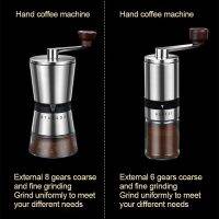 Special Offers Home Portable Manual Coffee Grinder Hand Coffee Mill With Ceramic Burrs 6/8 Adjustable Settings Portable Hand Crank Tools