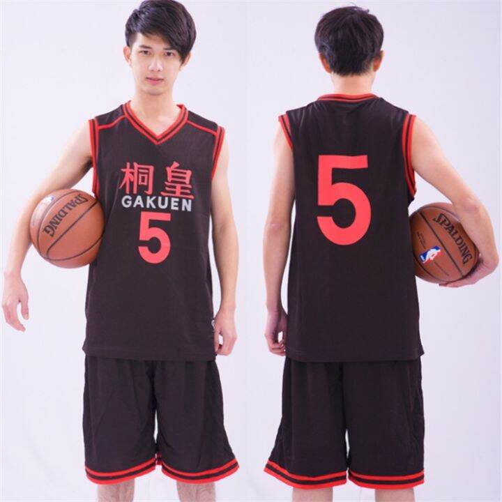 ชุดคอสเพลย์คุโรโกะโนะบาสเก็ตอนิเมะชุดนักเรียน-aomine-daiki-ชุดออกกำลังกาย-jersey-basket-ชุดกางเกงขาสั้น