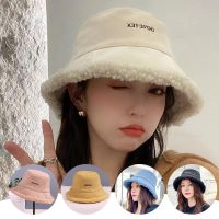 【CW】 Lamb Faux Fur Hat side Suede Thicken Fleece Hats Bob Panama Caps Outdoor