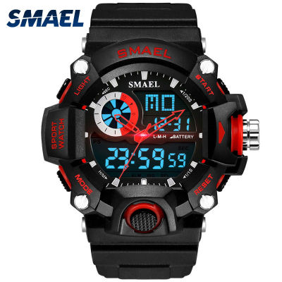 2022 Smael นาฬิกาบุรุษ Led นาฬิกาดิจิตอลผู้ชายกีฬาทหารกองทัพนาฬิกาข้อมือชายอนาล็อก S ช็อกทนนาฬิกา R Eloj H Ombre