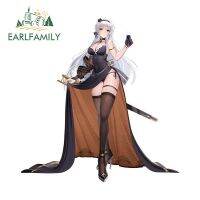 EARLFAMILY 13Cm X 12.5Cm Azur Lane เกมเด็กสาวที่น่ารักสติกเกอร์ติดรถยนต์ไวนิลลำต้นสติ๊กเกอร์ติดรถแล็ปท็อปวินโดว์