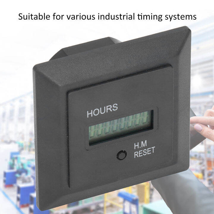 Industrial Timer Hour Meter Reset Function Digital Display for Control