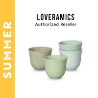 LOVERAMICS BREWERS SET OF 4 EMBOSSED TASTING CUP (MOONBEAM)