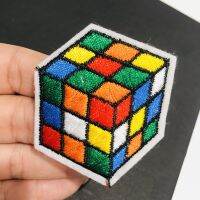 1 ชิ้นสแควร์ Rubiks Cube เย็บปักถักร้อยแพทช์สำหรับเด็กผู้หญิงเสื้อผ้า DIY เหล็กบนแพทช์บนเสื้อผ้าที่กำหนดเองสติกเกอร์แพทช์-Yeors