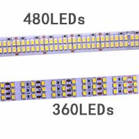 Explosive 12V 24V 2835เทปติดหลอดไฟแถบไฟ LED สองแถว IP20กันน้ำ480Leds/M 5M/ม้วนแถบไฟ LED สีขาว/อบอุ่นสีขาว