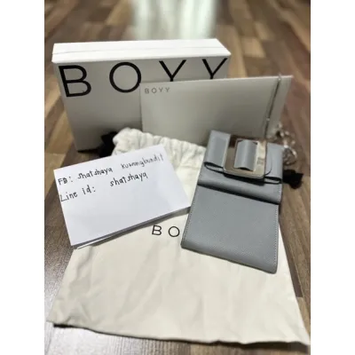 Boyy Flap Phone Case สี Icy Blue