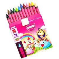 มาสเตอร์อาร์ท สีเทียนจัมโบ้12สี  12 Master Art Jumbo Crayons (J012-MTA)