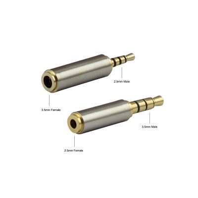 【cw】 2021 High Quality  3.5mm to 2.5mm / 2.5 mm 3.5 Adapter Converter Stereo Audio Headphone Jack