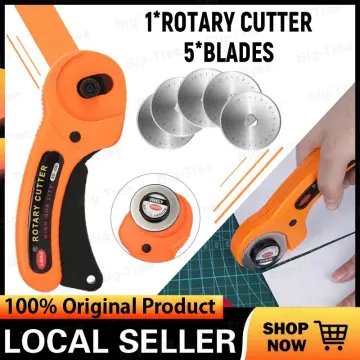 45mm Leather Craft Rotary Cutter Leather Cutting Tool Leather Craft Fabric  Circular Blade Knife DIY Patchwork Sewing Quilting