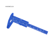 [HAOWEILAI] 80mm MINI นักเรียนพลาสติกเลื่อน vernier caliper Gauge TOOL