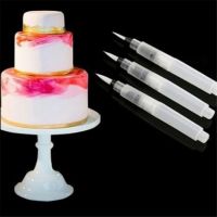 【hot】™ 3pcs/set Coloring Painting Fondant Decoration Plastic Watercolor Decorating Baking Tools !