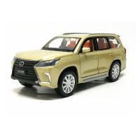 【Online】 Mamas &amp; Babies 2020New Lexus LX570โมเดลรถยนต์ Hiasan Mobil ตัดแต่งแบบจำลองรถจากโลหะอัลลอยด์รถลาก