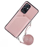Wallet Strap Case for Oneplus 9 Pro Shockproof Card PU Leather Necklace Crossbody Cover for One plus 9 Pro Nord 2
