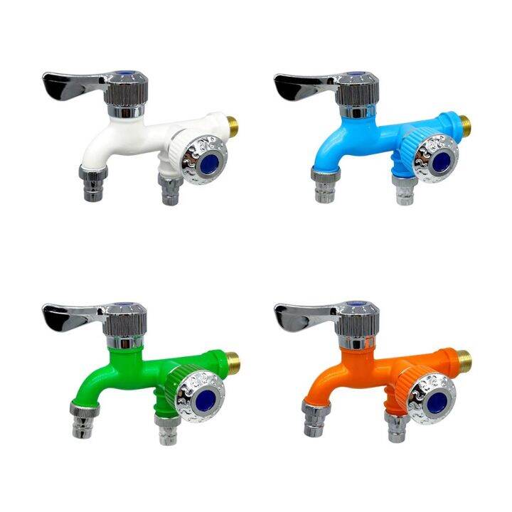Washing Machine Faucet Double Outlet Garden Washer Water Tap