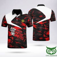 （all in stock）  2023 NEW -I Love United Man-chester Black Red Blue Polo Shirt jersey(FREE NAME LOGO CUSTOM)