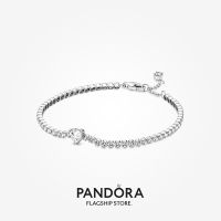 Official Store Pandora Sparkling Heart Tennis Bracelet