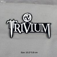 Music Band Size 10.2cm*5.8cm Trivium Patches Embroidery for Clothes Iron on Stickers for Jackets Backpack Badges Haberdashery