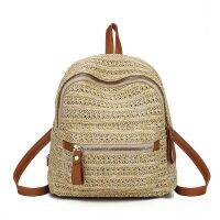 [COD] Rattan bag womens cross-border new shoulder shopping straw backpack one-shoulder beach leisure women