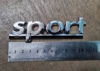 โลโก้ สปอร์ต 3 ติดได้ทุกรุ่นรถยนต์ มีกาวพร้อมติดตั้ง size 10.5 * 4 cm SPORT logo letter for rear trunk all models car