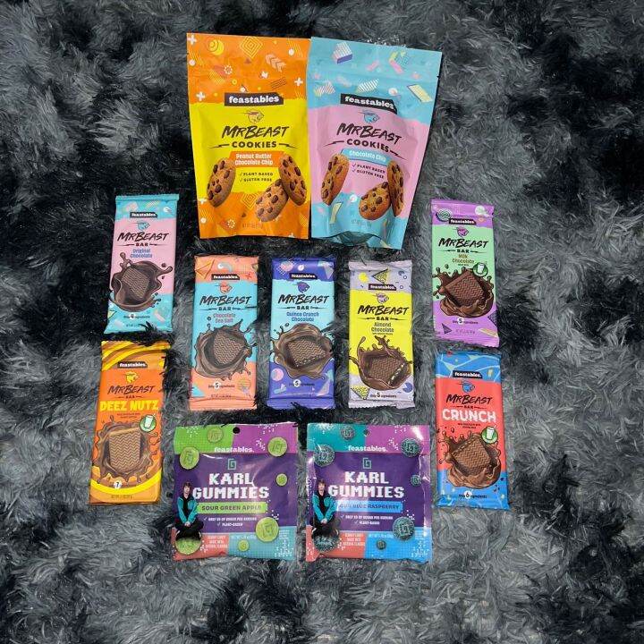 Mr Beast Feastables Chocolate Bars, Food & Drinks, Packaged