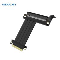 Haoyexin Riser High Speed PC Graphics Cards  Connector Cable Riser Card PCI-E X8 TO X16 3.0 Flexible Cable Extension for mining Cables