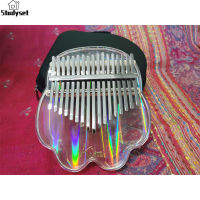 Studyset IN stock Kalimba Acrylic 17 Key Transparent Thumb Piano Crystal Cat Claw Shape With Acrylic Stand Bracket