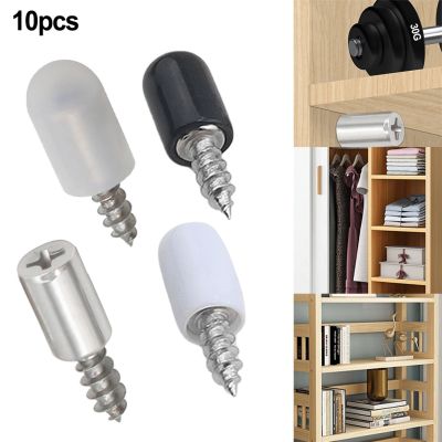 ♘✓♗ 10pcs Self-Tapping Screws Cabinet Bracket Laminate Support Glass Studs Pegs Wardrobe Cabinet Glass Hard Nonslip Partition Nail