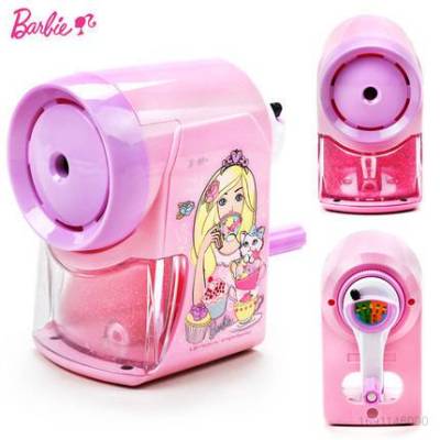 Barbie cartoon Hand sharpener Automatic pen feed pencil knife student Stationery