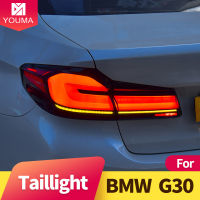 ชุดไฟท้ายสำหรับ BMW 5-Series G30 G38 2017-2020 BMW M5 F90 520i 530i ทำให้ไฟวิ่งสัญญาณเลี้ยว LED ไฟท้าย LCI