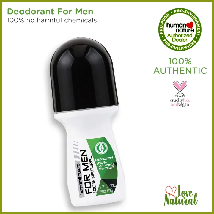 Deodorant for Men (Human Nature) free from aluminum salts that is