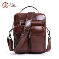 [COD] Wax Leather Mens Shoulder Boys Messenger Small Satchel