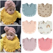 JH Baby Burp Cloths Bibs Soft Cotton Adjustable Bib Newborn Stuff Kids