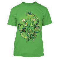 Fashion T shirt Men monster kraken Game Tee 3D Print octopus Harajuku green T shirt Sea Monster tshirt women Clothing