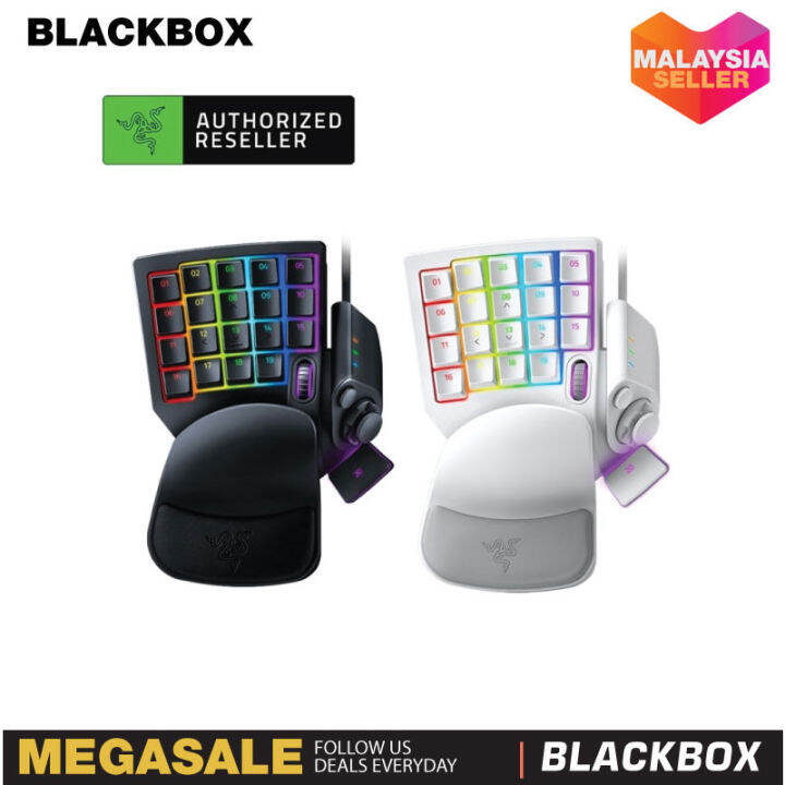 Razer Tartarus Pro Mercury White Analog Optical Switch Keypad with 32