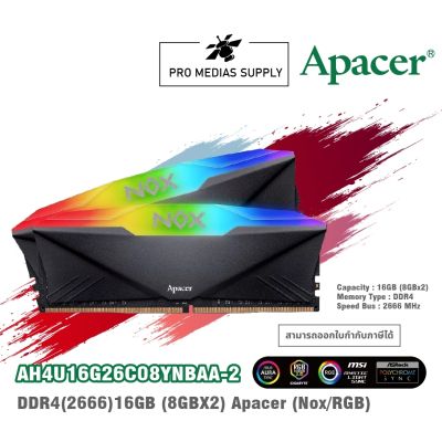 RAM PC APACER NOX RGB DDR4 16GB/2666(8x2)