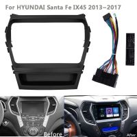 9 Inch Car DVD Frame Audio Dash Trim Kits Facia Radio Player screen 2 DiN For HYUNDAI IX45 / SANTA FE 2013-2018 Stereo Panel