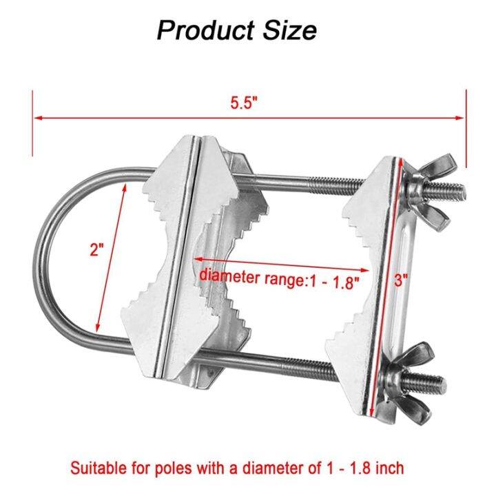 double-antenna-mast-clamp-v-jaw-block-with-u-bolts-heavy-duty-anti-rust-mast-to-mast-mount-bracket-kit-for-tv-cb-9-set