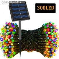 ทะยานและ330led อื่นๆ Ao Ar Livre Luzes De Cordas Solares Fadas Guirlanda Movido A Energia Solar 8 Modo 33M Jardim Decorento Casão À Prova Dágua