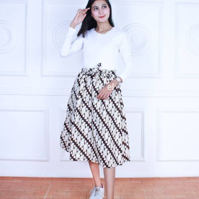 Short Skirt span batik Woman jumbo Umbrella modern pekalongan batik Subordinates