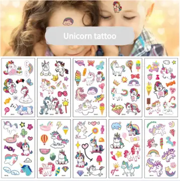 Magical Unicorn Tattoo Favors 8 Pack  BIG W