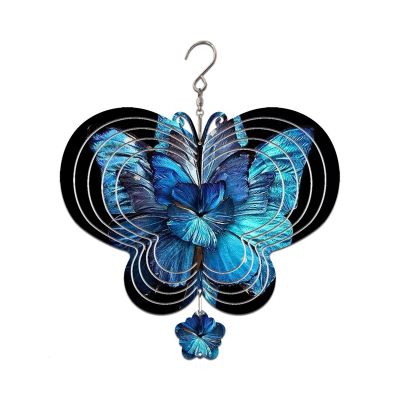 2Piece Butterfly Sublimation Wind Spinner Blanks Hanging Spinners for Yards &amp; Garden