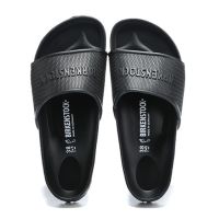 【คุณภาพสูง】 [[พร้อมส่ง]] Birkenstock Mens Shoes Womens Shoes New Classic One-Word Slippers Deodorant Flat Casual Sandals