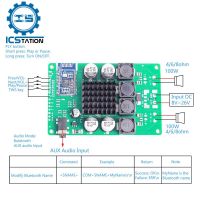 บลูทูธ5.0โมดูลเสียงพร้อมเครื่องขยายเสียง2*80W/100W การบีบอัดแบบ Lossless TWS 2ช่องสัญญาณออดิโอแอมป์เปลี่ยนชื่อพอร์ตอนุกรม