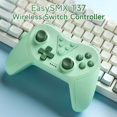 EasySMX T37 Bluetooth Gamepad Wireless Switch Controller สำหรับ Nintendo Switch, Steam Deck,พร้อมไจโรสโคป6แกน,Wake Up, Turbo